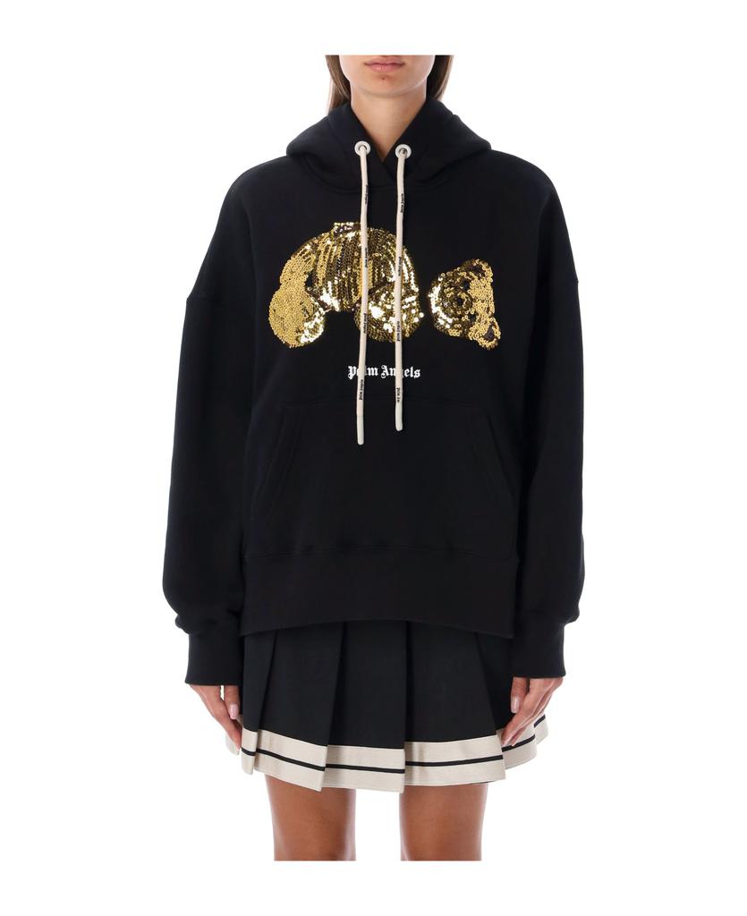 Gold Sequins Bear Hoodie商品第1张图片规格展示