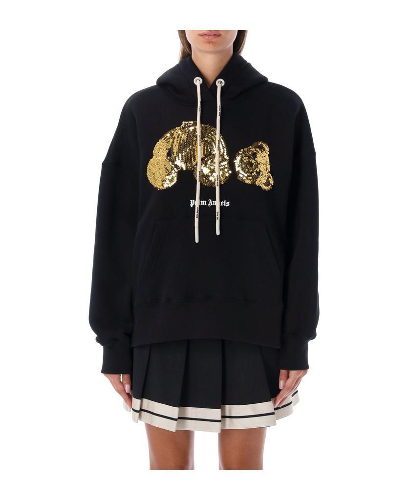 商品Palm Angels|Gold Sequins Bear Hoodie,价格¥4786,第1张图片