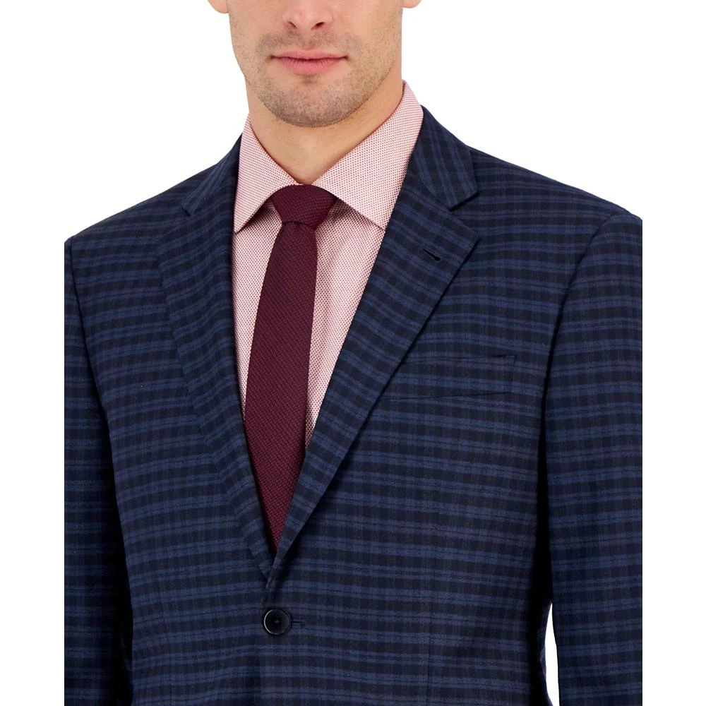 商品Armani Exchange|Men's Slim-Fit Blue Plaid Sport Coat,价格¥1495,第3张图片详细描述