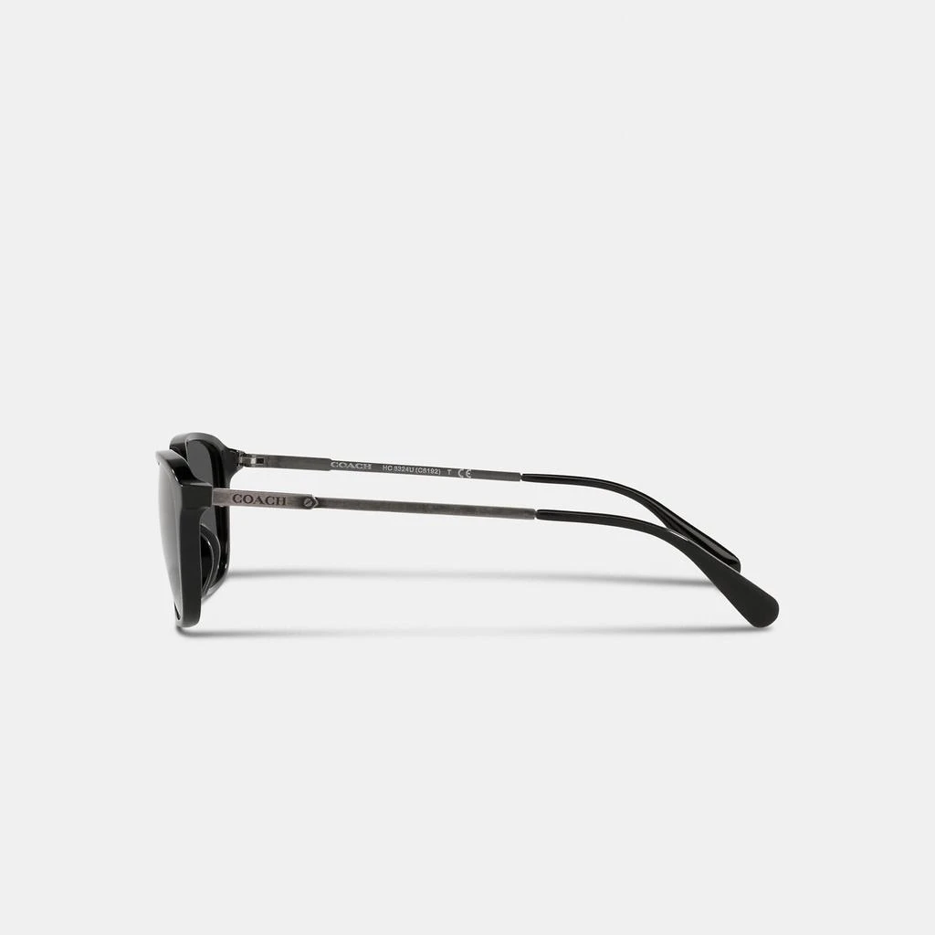 商品Coach|Coach Outlet Signature Metal Frame Sunglasses,价格¥646,第3张图片详细描述