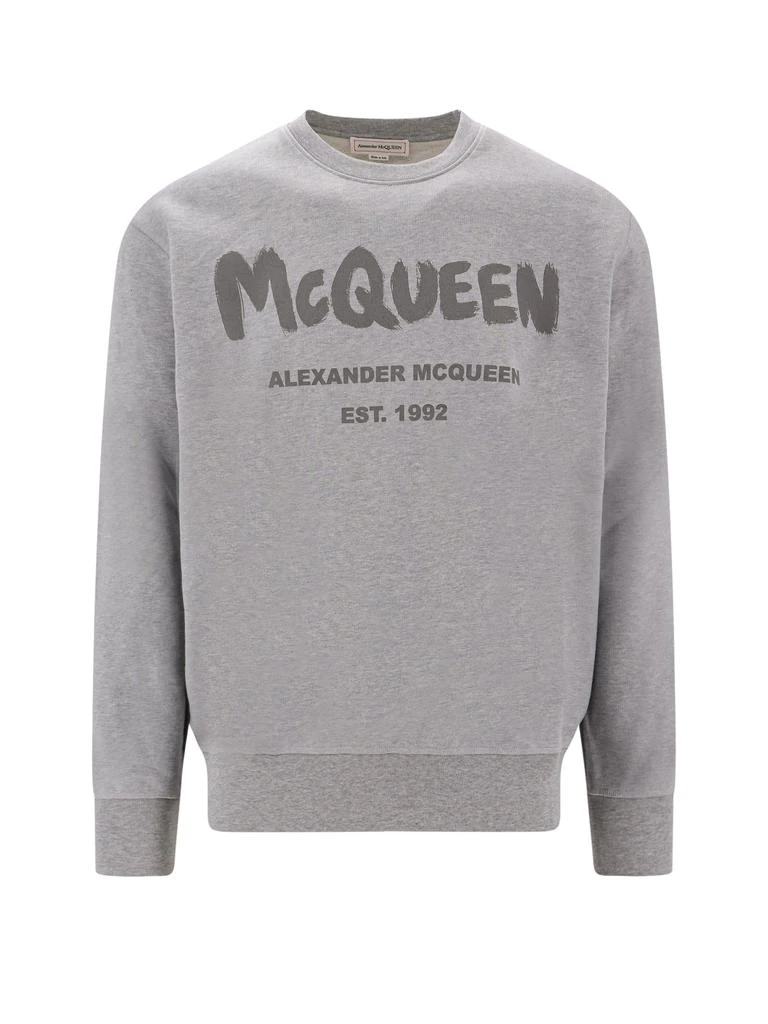 商品Alexander McQueen|Cotton sweatshirt with McQueen Graffiti logo,价格¥2738,第1张图片