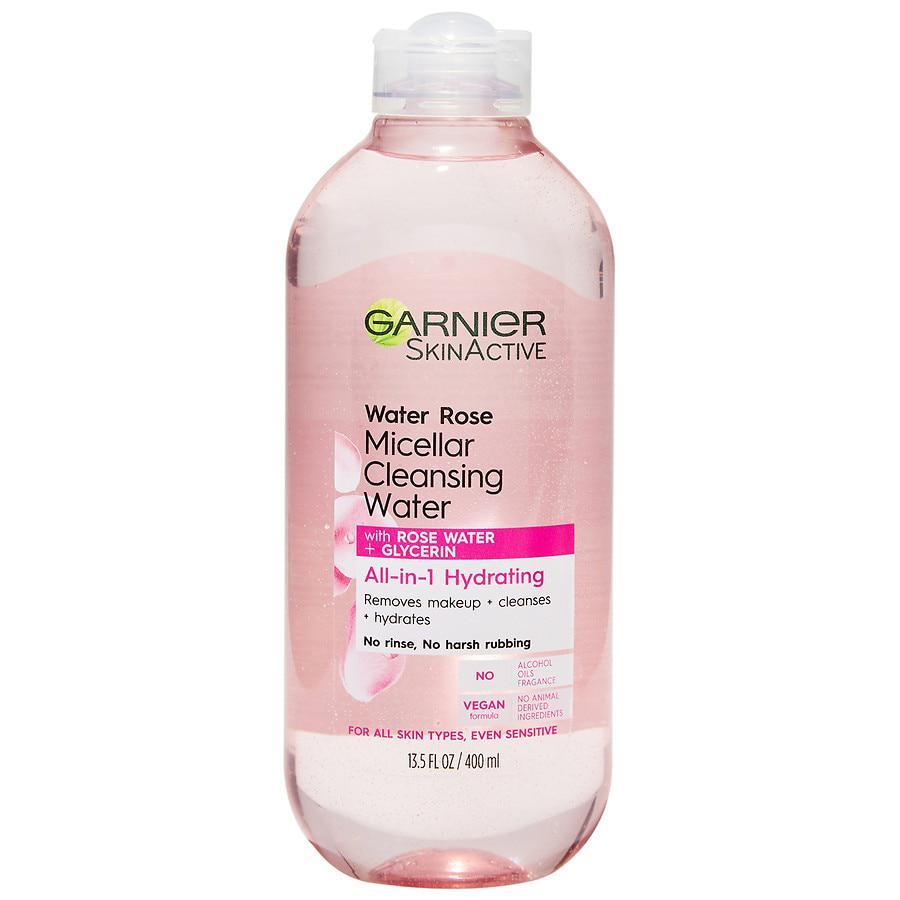 商品SkinActive|Micellar Cleansing Water & Makeup Remover w/ Rose Water, For Normal to Dry Skin,价格¥77,第1张图片