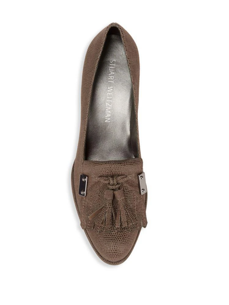 商品Stuart Weitzman|Hingesmid Leather Closed Toe Pumps,价格¥1341,第4张图片详细描述