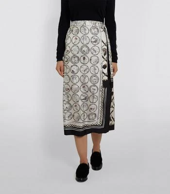 商品Max Mara|Silk Scarf Print Skirt,价格¥4691,第3张图片详细描述