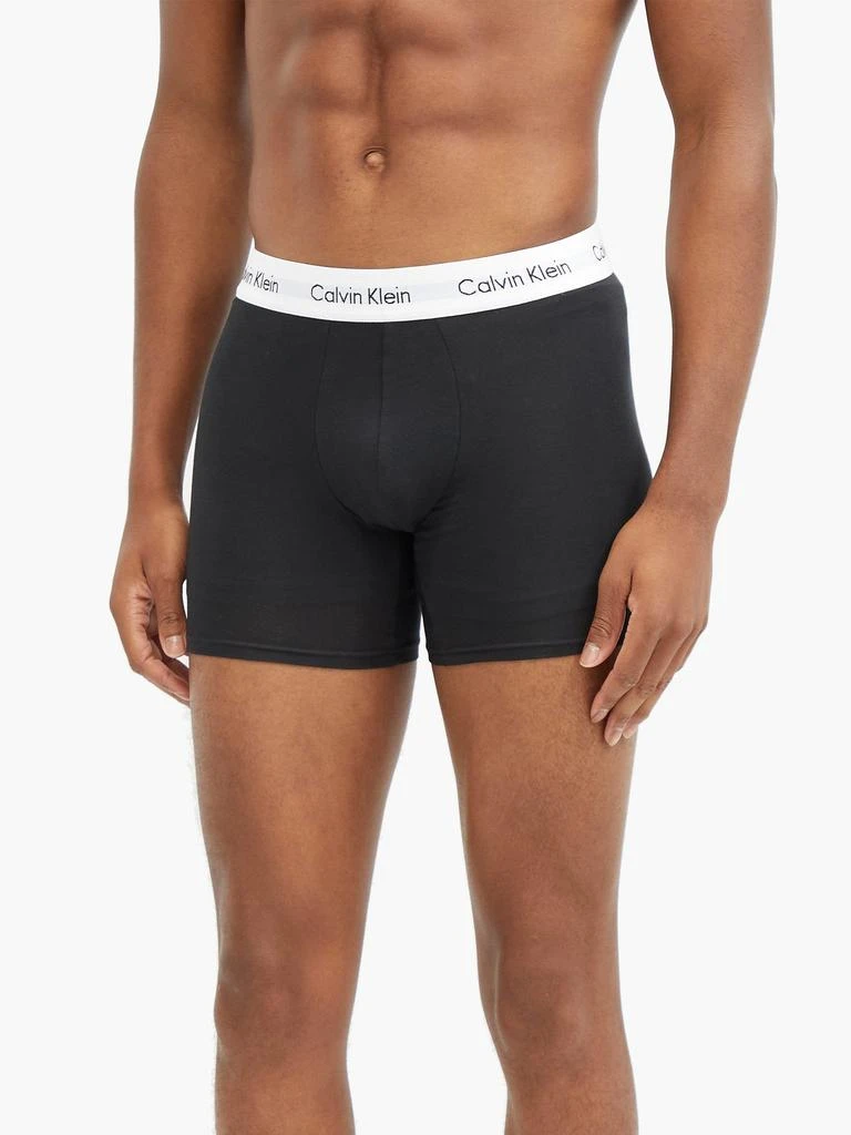 商品Calvin Klein|Pack of three stretch-cotton boxer briefs,价格¥446,第2张图片详细描述