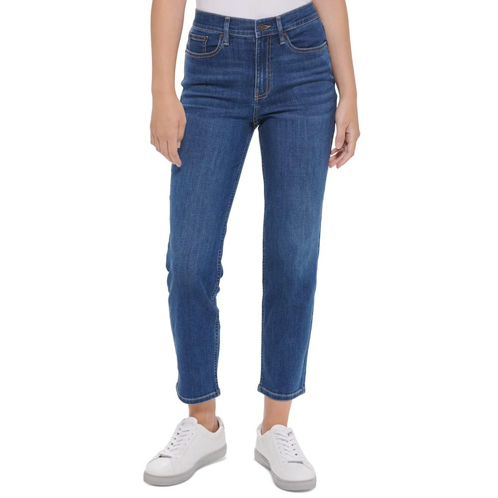 商品Calvin Klein|Hi Rise Slim Whisper Soft Repreve 27" Jeans,价格¥413,第1张图片
