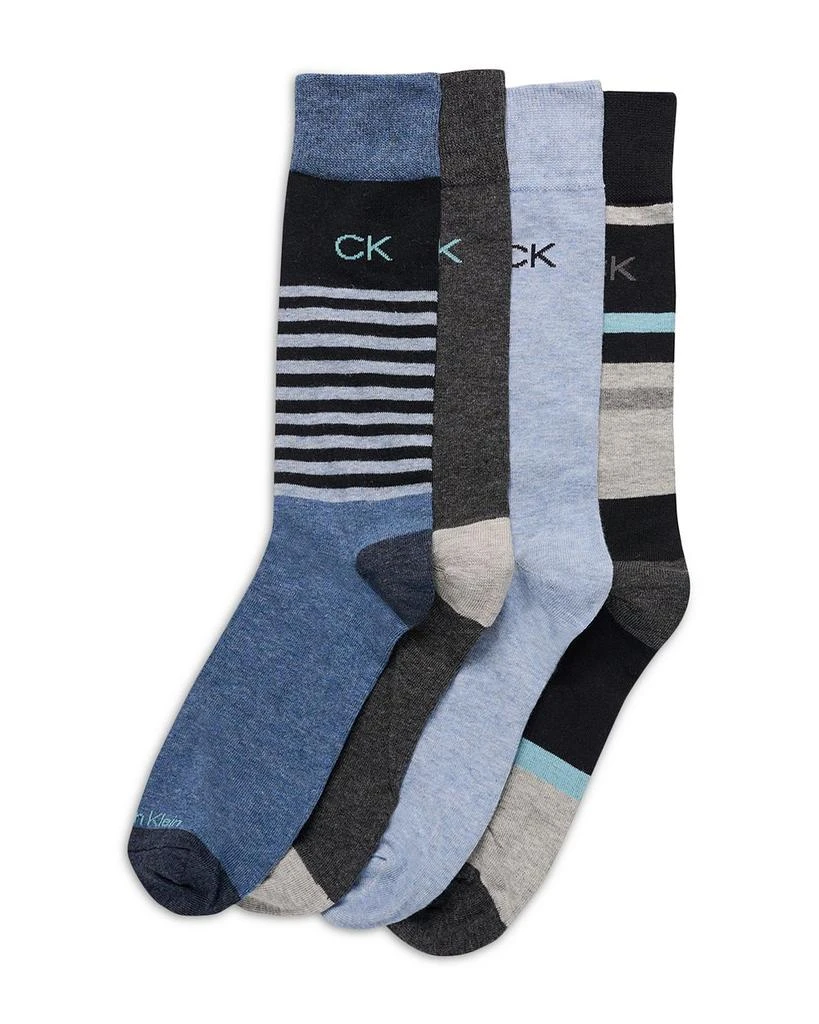 商品Calvin Klein|Dress Crew Socks, Pack of 4,价格¥167,第1张图片