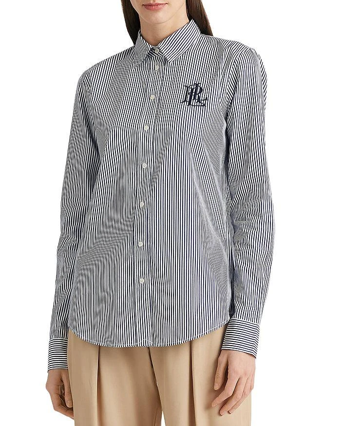 商品Ralph Lauren|Cotton Long Sleeve Embroidered Logo Shirt,价格¥561,第1张图片