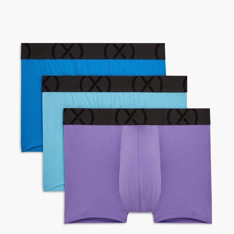 商品2(x)ist|Sport Mesh | No-Show Trunk 3-Pack Electric Blue/Lavender Purple/Bluefish,价格¥152,第1张图片