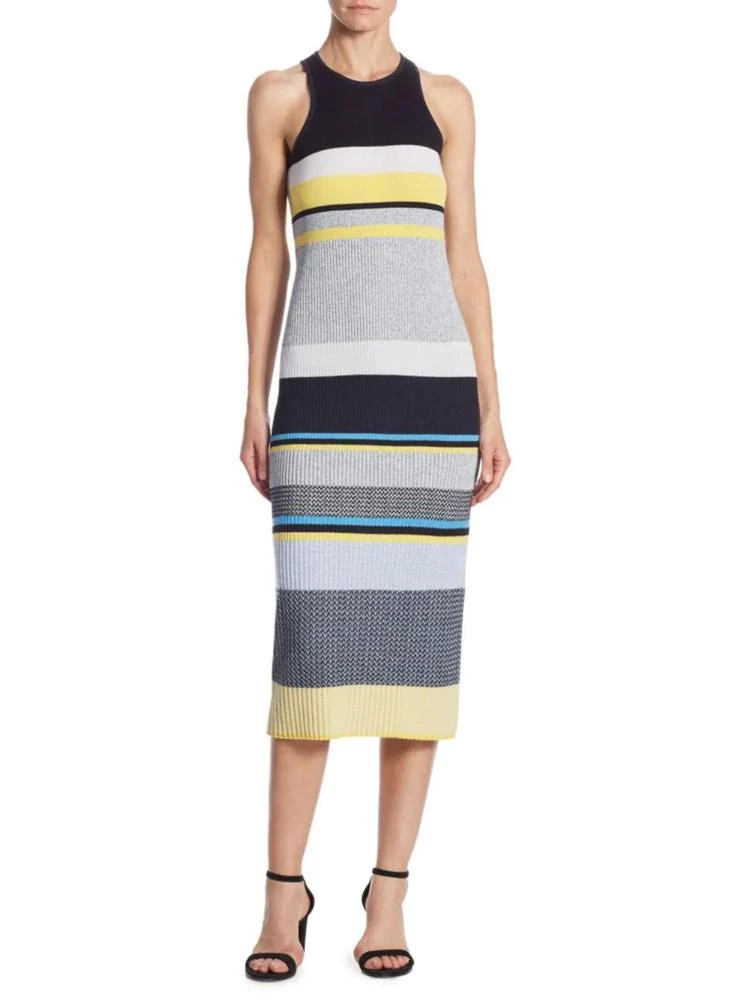 商品Victoria Beckham|Wool-Blend Stripe Sheath Dress,价格¥1220,第1张图片