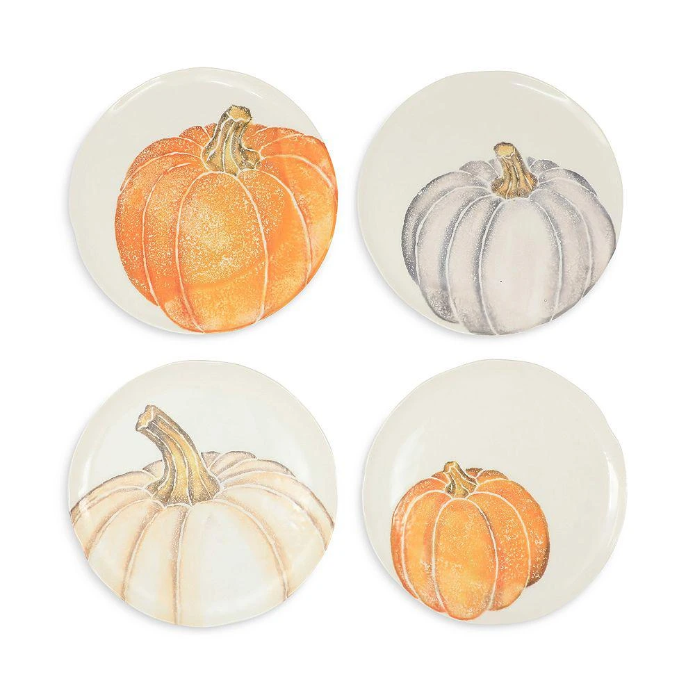 商品VIETRI|Pumpkins Assorted Salad Plates, Set of 4,价格¥1339,第1张图片