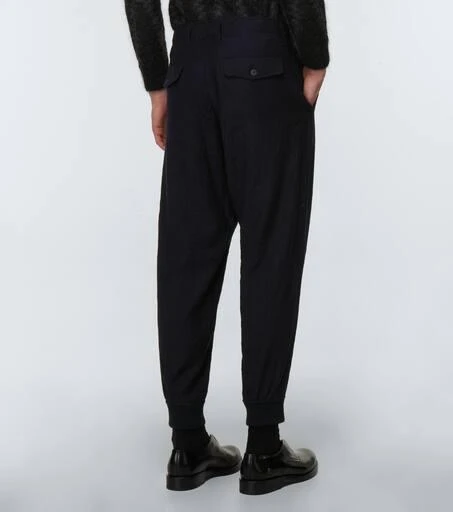 商品Giorgio Armani|羊毛法兰绒锥形裤,价格¥3843,第4张图片详细描述