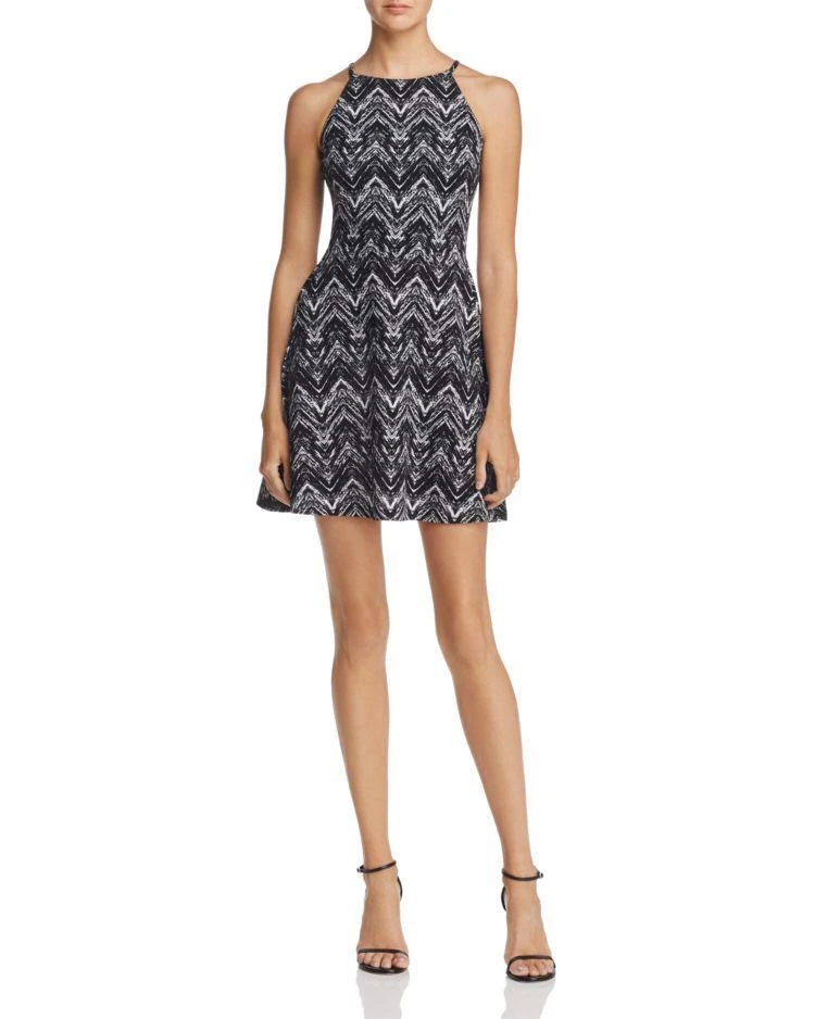 商品AQUA|AQUA Halter-Neck Fit-and-Flare Dress - 100% Exclusive,价格¥293,第1张图片