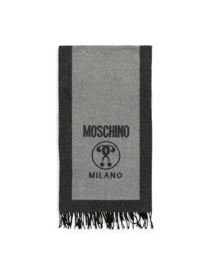 商品Moschino|Logo Reversible Wool Fringed Scarf,价格¥810,第1张图片