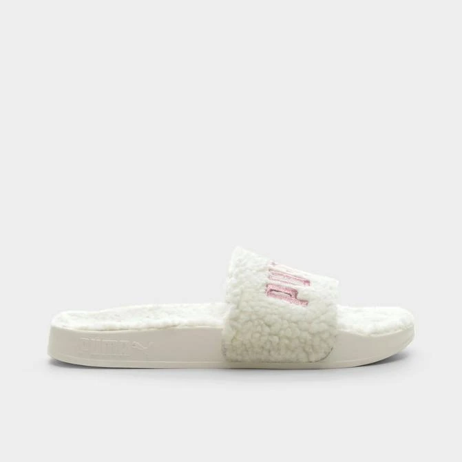 商品Puma|Women's Puma Leadcat 2.0 Sherpa Slide Sandals,价格¥335,第1张图片