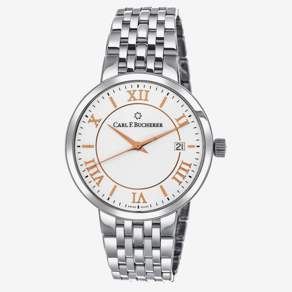 商品Carl F. Bucherer|Carl F. Bucherer Adamavi AutoDate Stainless Steel Automatic Men's Watch 00.10314.08.15.22,价格¥6834,第1张图片