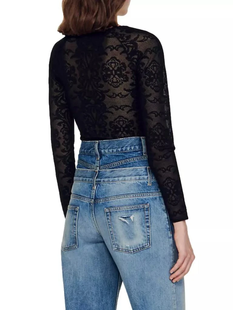 商品Sandro|Lace Bodysuit,价格¥1327,第3张图片详细描述