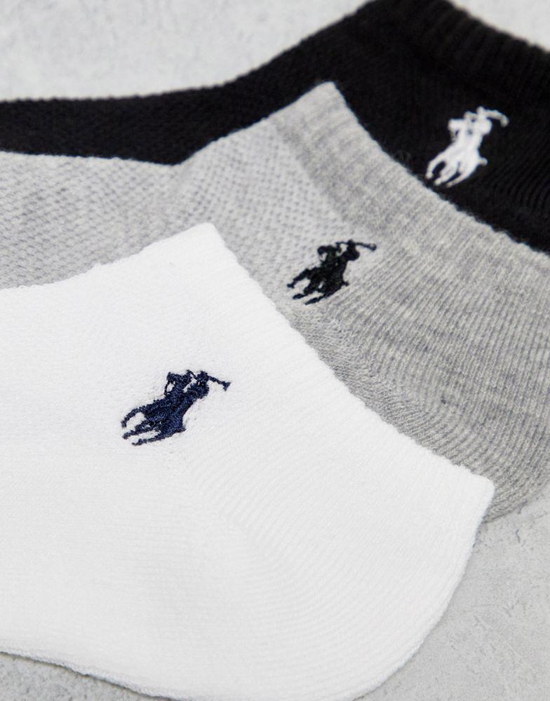商品Ralph Lauren|Polo Ralph Lauren 6 pack logo socks in multi,价格¥286,第6张图片详细描述