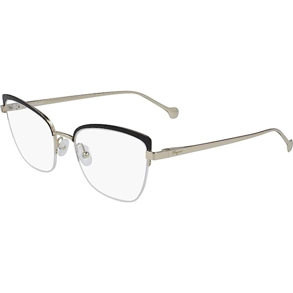 商品Salvatore Ferragamo|Salvatore Ferragamo Women's Eyeglasses - Gold and Black | SALVATORE FERRAGAMO2182 733,价格¥639,第1张图片