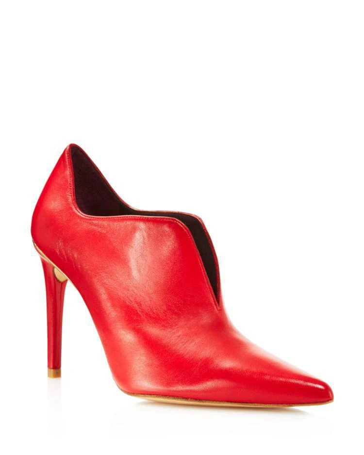 商品Stuart Weitzman|Women's Rhythm Leather Pointed Toe High Heel Booties,价格¥2042,第1张图片