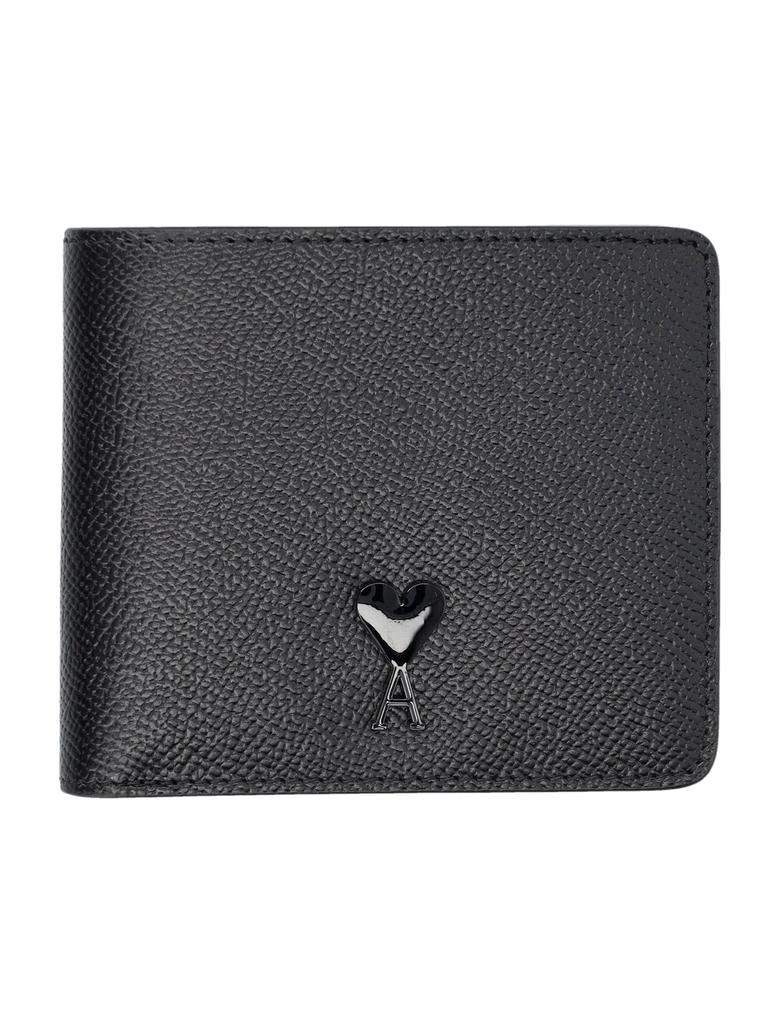 商品AMI|AMI Paris Logo Plaque Bi-Fold Wallet,价格¥1256,第1张图片