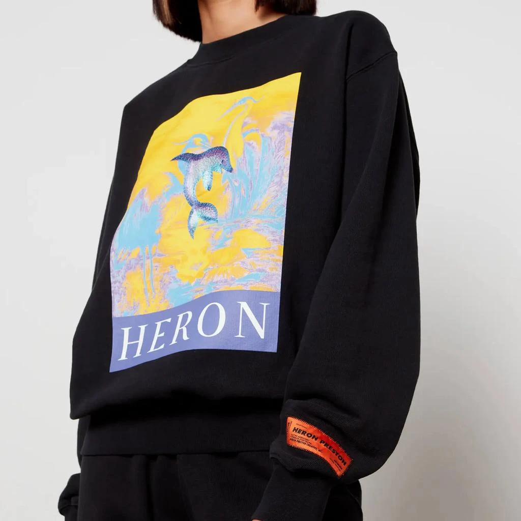 商品Heron Preston|Heron Preston Women's Dolphin Graphic Sweatshirt - Black,价格¥1078,第4张图片详细描述