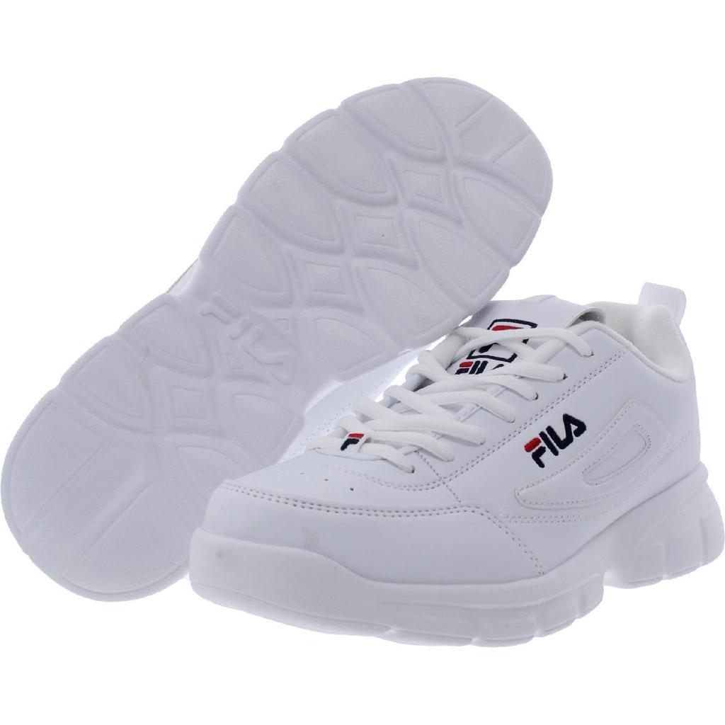 商品Fila|Fila Mens Disruptor SE Faux Leather Fitness Sneakers,价格¥309,第5张图片详细描述
