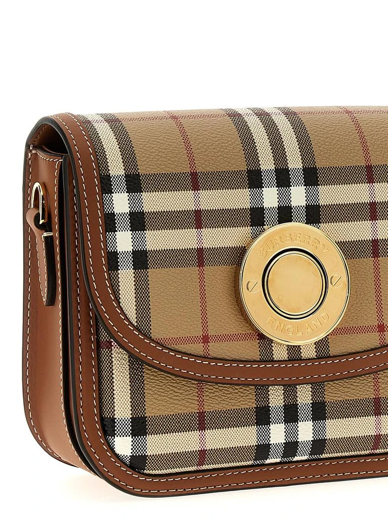 商品Burberry|Burberry Small Elizabeth Checked Foldover-Top Crossbody Bag,价格¥10123,第3张图片详细描述