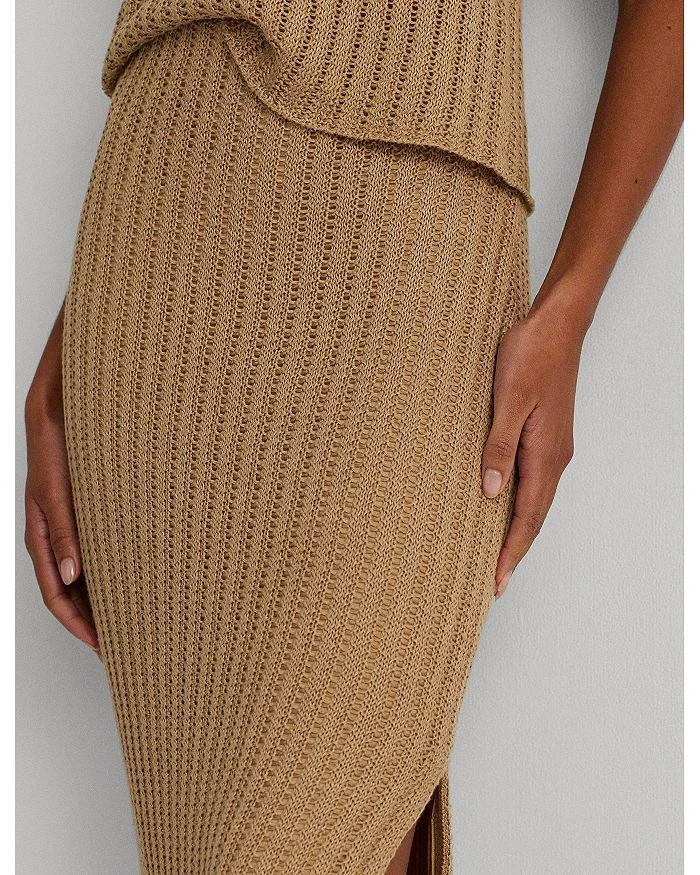 商品Ralph Lauren|Rib Knit Midi Pencil Skirt,价格¥1318,第4张图片详细描述