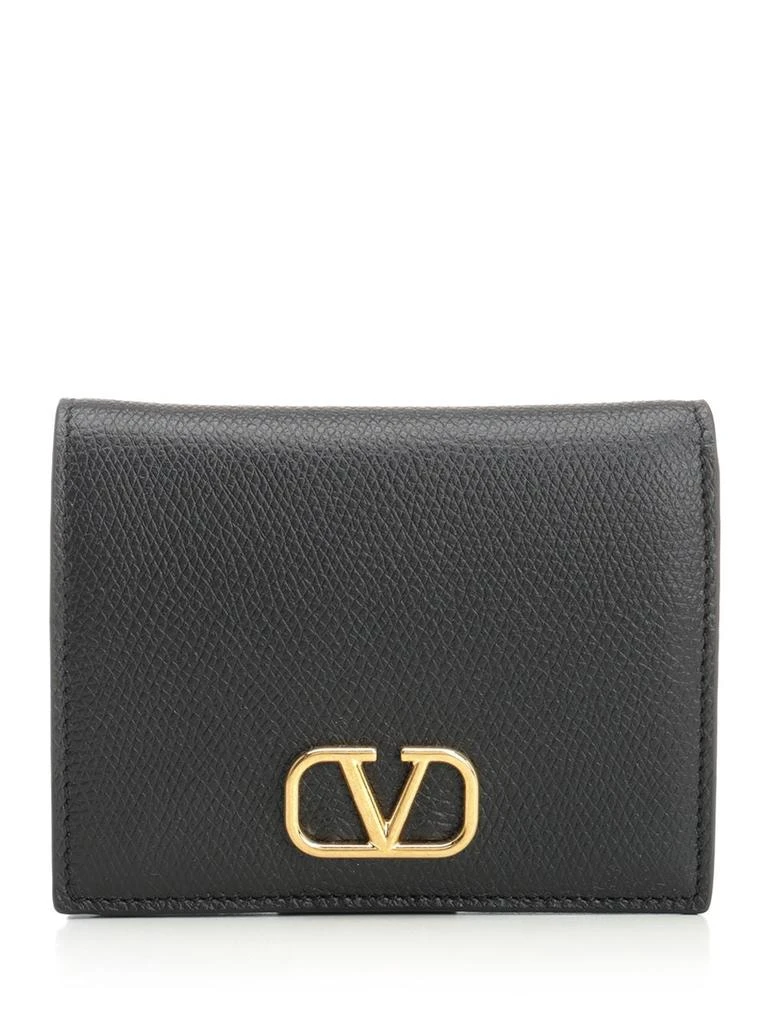 商品Valentino|V Logo Small Leather Goods Black,价格¥2311,第1张图片