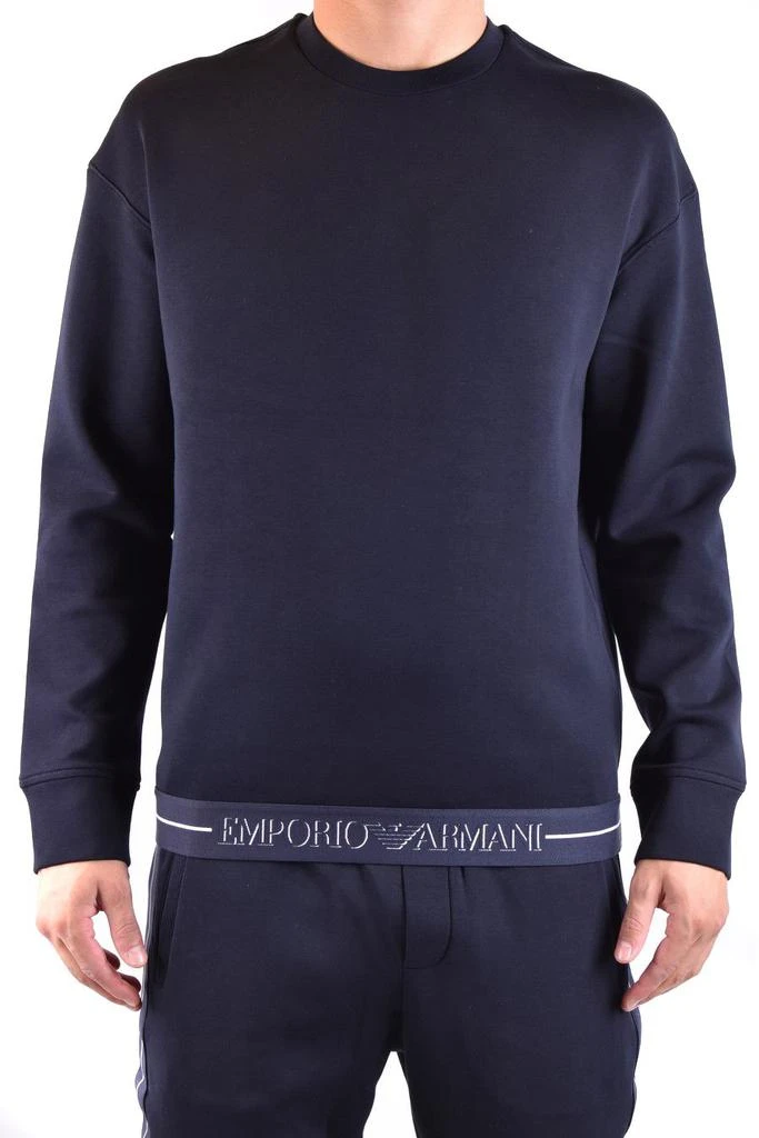 商品Emporio Armani|Emporio Armani Mens Light Blue Other Materials Sweatshirt,价格¥1881,第1张图片