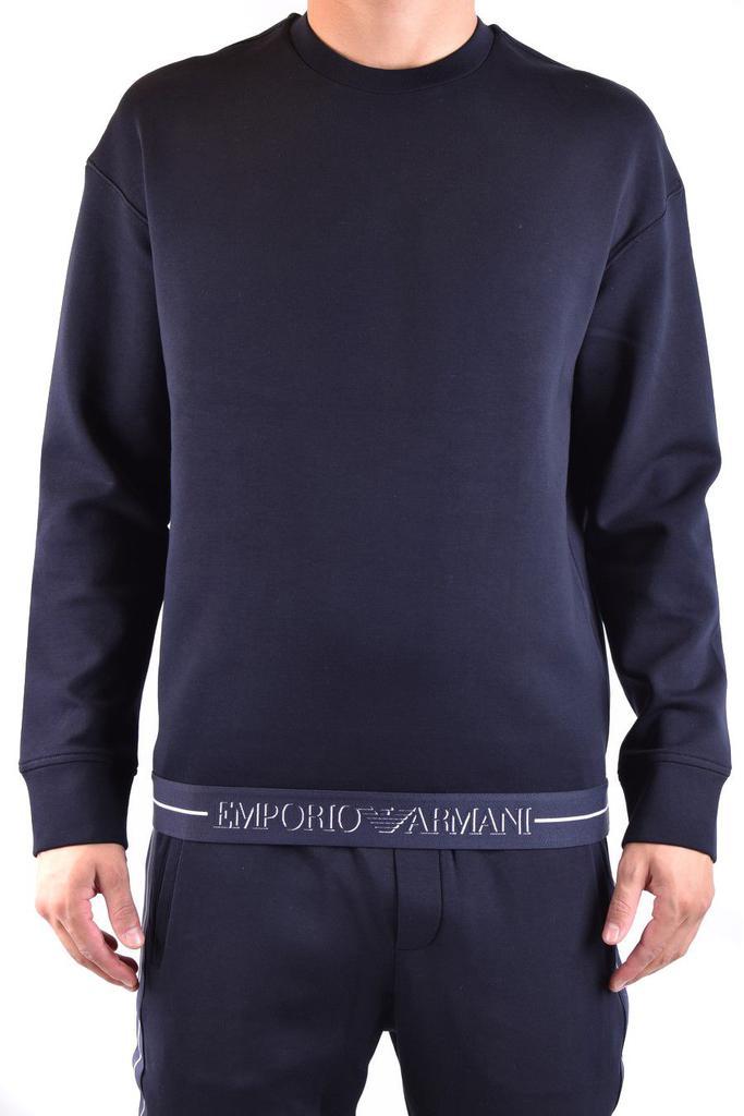商品Emporio Armani|Emporio Armani Men's Light Blue Other Materials Sweatshirt,价格¥1865,第1张图片