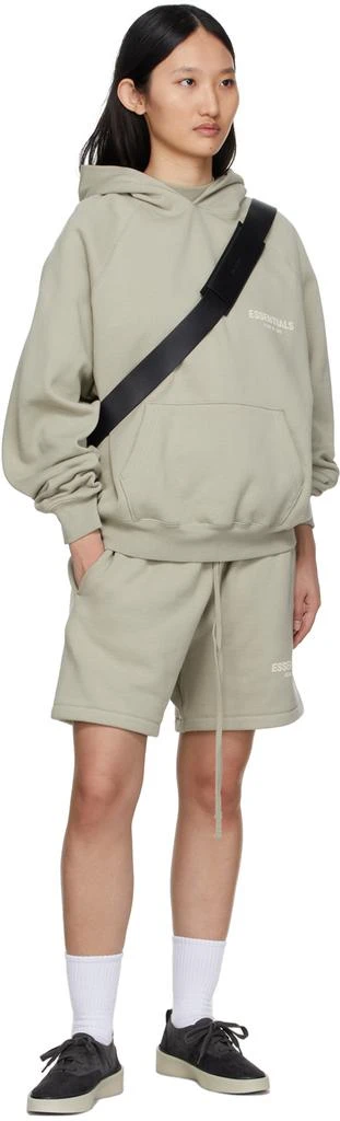 商品Essentials|Green Fleece Shorts,价格¥554,第4张图片详细描述