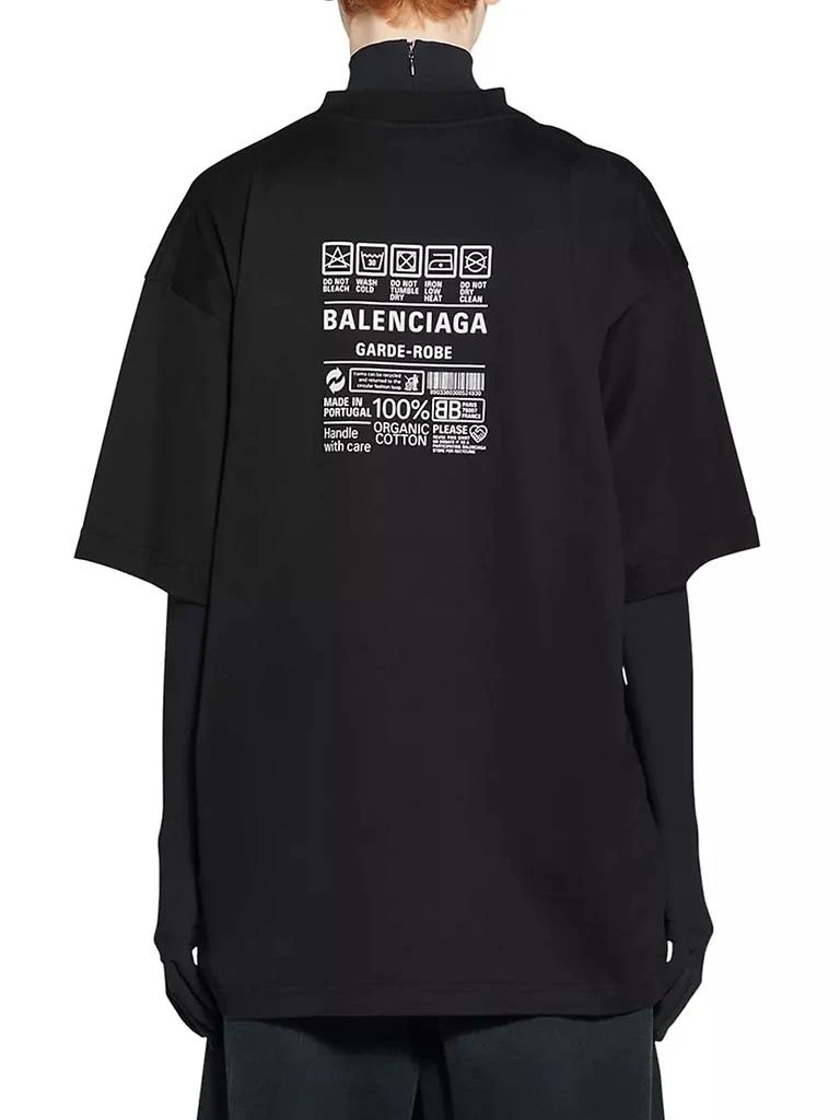 商品Balenciaga|Care Label T-Shirt Medium Fit,价格¥4739,第4张图片详细描述