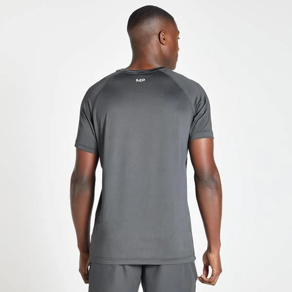 商品Myprotein|MP Men's Linear Line Graphic Essentials Training Short Sleeve T-Shirt - Gun Metal,价格¥135,第3张图片详细描述