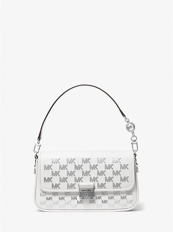 商品Michael Kors|Bradshaw Small Embellished Faux Leather Convertible Shoulder Bag,价格¥1196,第1张图片