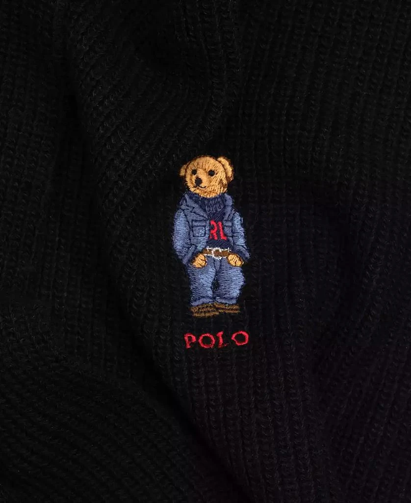 商品Ralph Lauren|Men's Solid Denim Bear Scarf,价格¥441,第2张图片详细描述