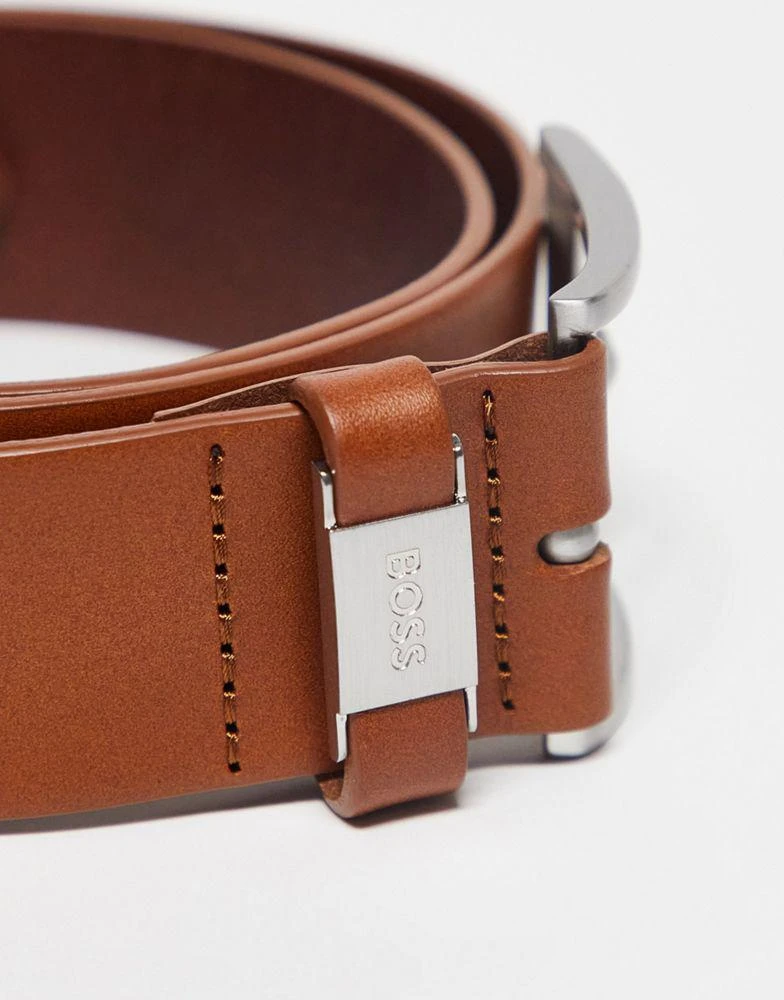 商品Hugo Boss|BOSS Orange Connio belt in brown core,价格¥526,第2张图片详细描述