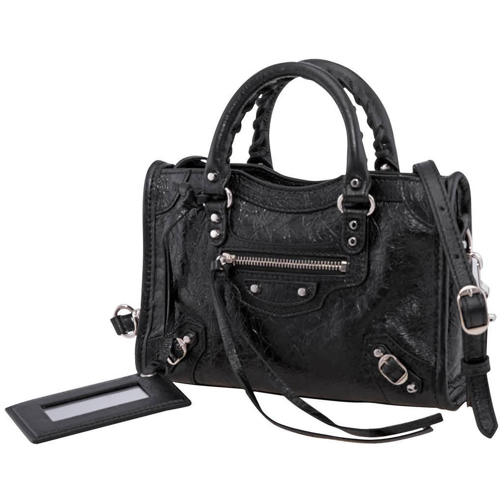 商品Balenciaga|Ladies Classic Black Nano City Crossbody Bag,价格¥12564,第1张图片