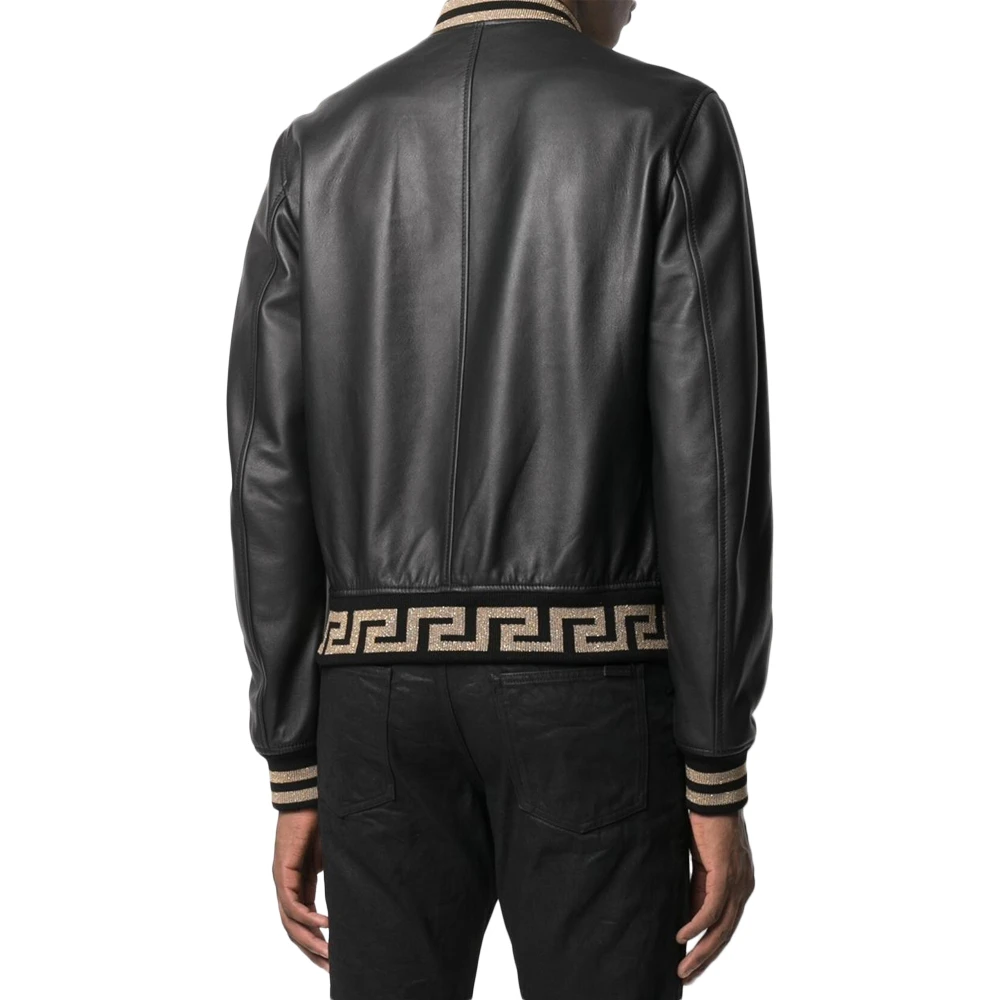 VERSACE 男士黑色纳帕皮革飞行员夹克 A818901-L001762-B150 商品