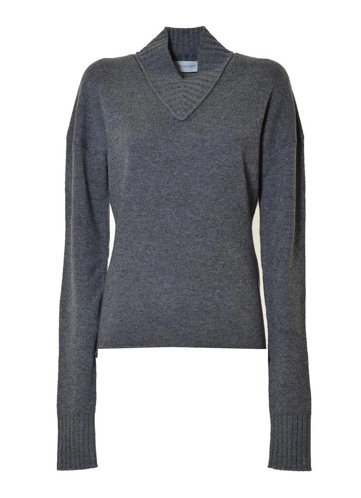 商品Max Mara|Sportmax V-Neck Long Sleeved Knit Jumper,价格¥1877,第1张图片