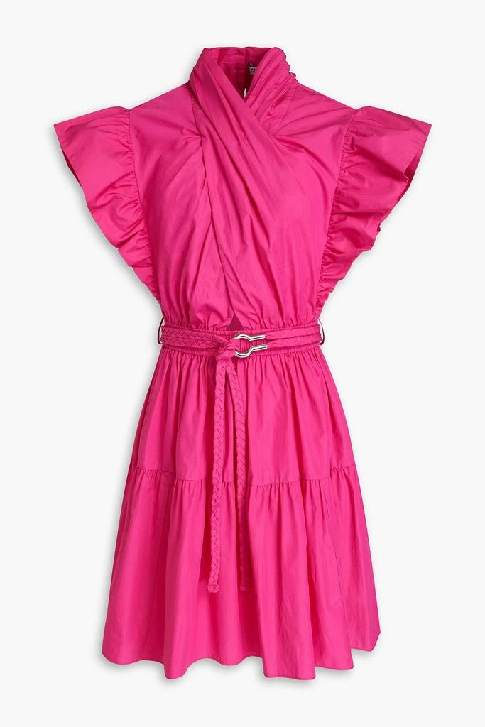 商品Derek Lam|Belted cotton-poplin mini dress,价格¥1503,第1张图片