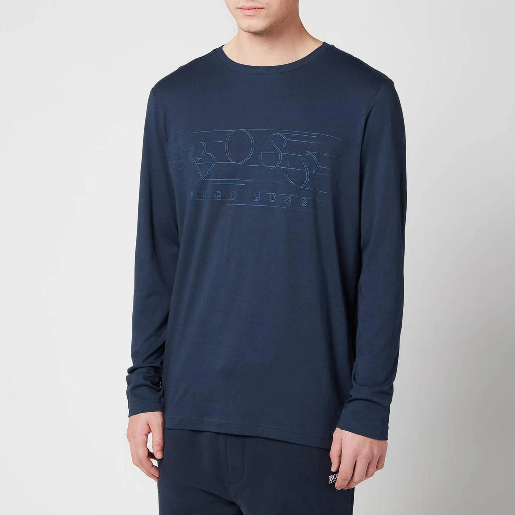 商品Hugo Boss|BOSS Green Men's Togn 1 Long Sleeve T-Shirt - Navy,价格¥258,第1张图片