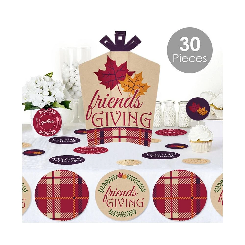 商品Big Dot of Happiness|Friends Thanksgiving Feast Decor & Confetti Terrific Table Centerpiece Kit 30 Ct,价格¥120,第2张图片详细描述