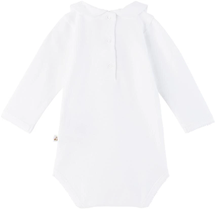 商品Bonpoint|Baby White Cygne Bodysuit,价格¥299,第2张图片详细描述