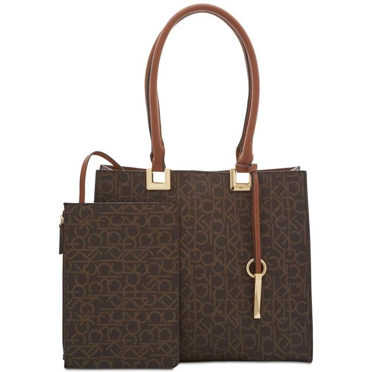 商品Calvin Klein|Juliette Signature Tote,价格¥658,第1张图片