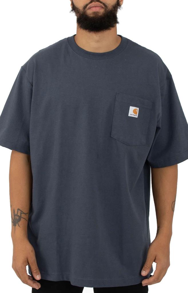 (K87) Workwear Pocket T-Shirt - Navy商品第1张图片规格展示