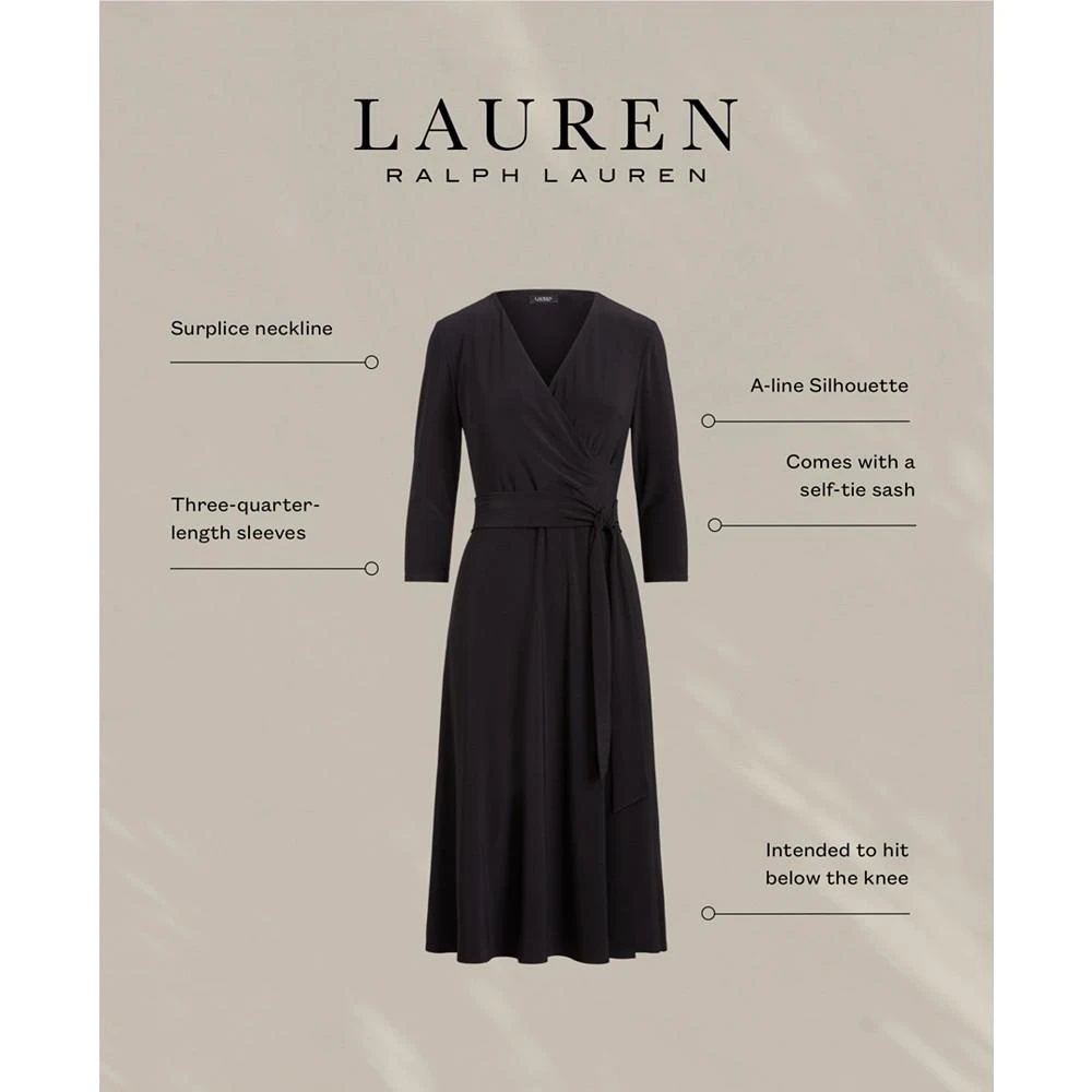 商品Ralph Lauren|Surplice Jersey Dress,价格¥1095,第5张图片详细描述
