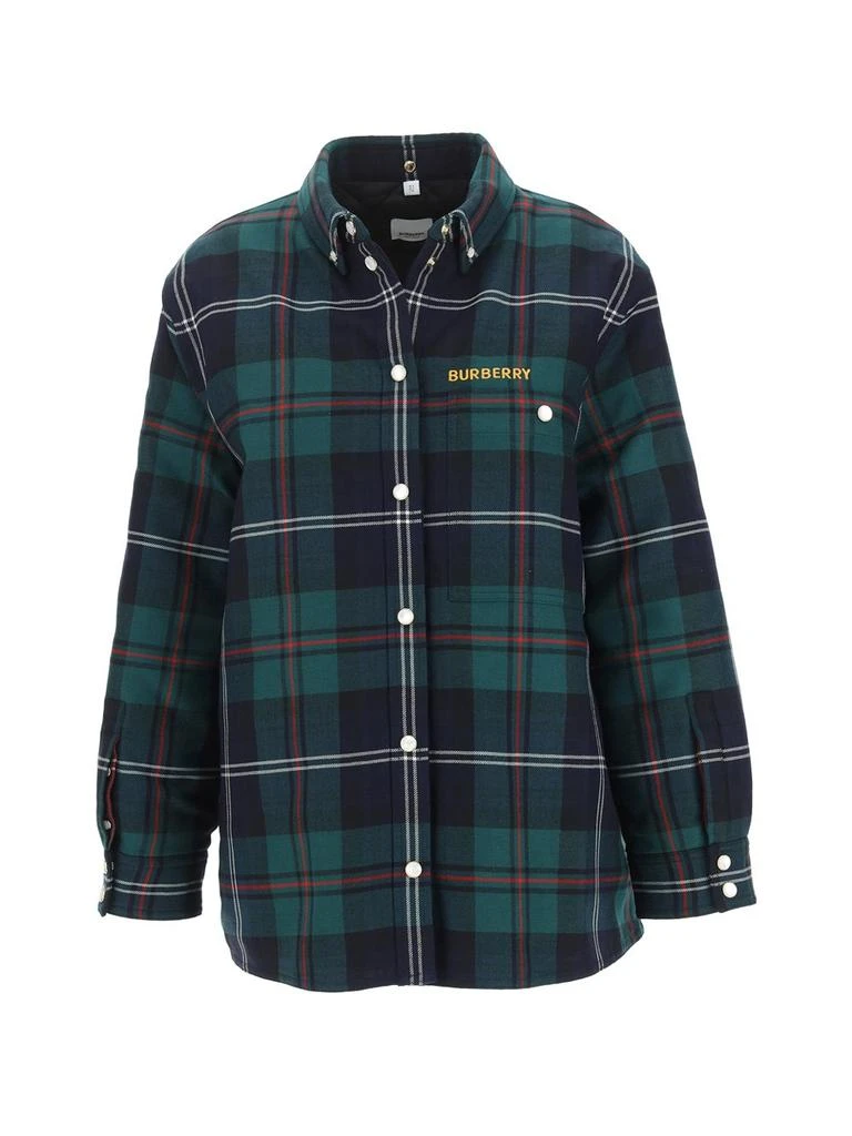 商品Burberry|Burberry Checked Long-Sleeved Shirt,价格¥4710,第1张图片