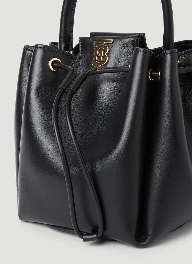 商品Burberry|Peony Bucket Bag in Black,价格¥10374,第5张图片详细描述